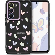 Nezih Case Vivo V30 Lite ile Uyumlu Kamera Korumalı Sevimli Desenli Silikon Kılıf