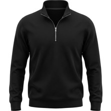 Cazador Caz 56435 Selanik Dik Yk. Sweat Siyah Erkek Sweatshirt