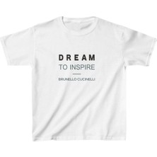 Unisex Çocuk Baskılı T-Shirt - Beyaz