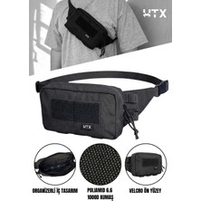 UTX Grovuxa Siyah Rengi Çok Bölmeli Unisex Outdoor Bel Ve Omuz Çantası