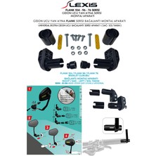 Lexis Flank 104 / 96 / 76  Serisi Bisiklet-Elektrikli Scooter-E Bike-Gidon Yan Aynası-Dikiz Aynası Montaj Aparatı