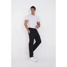 Erkek Üç Iplik Basic Eşofman Pantolon - Siyah