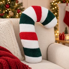 Toha 35 cm Yılbaşı Şeker Bastonu Peluş Yastık Noel Temalı Dekoratif Oyuncak