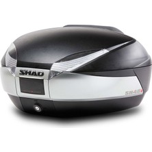 Shad SH48 Titanium Motosiklet Arka Çanta 48 Litre Kapasiteli Top Case Motor Çanta