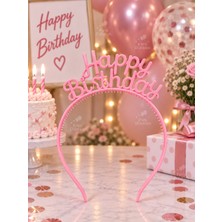 Parti Dükkanı Happy Birthday Pembe Mika Taç – Doğum Günü Parti Tacı