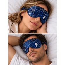 Icon Silk %100 Saf Ipek Uyku Maskesi Göz Bandı (Gece Gökyüzü)