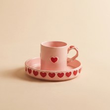 Karaca Sweetheart Kalp Detaylı Kahve Fincan Takımı 90 ml