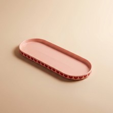 Karaca Sweetheart  Kalp Detaylı Kayık Tabak 12 cm Pembe