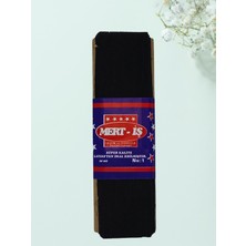 Ak Tuhafiye 0.8 mm Paça-Bel-Etek-Eşofman Lastiği Yassı Siyah 10 Metre