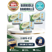 Palvin CIALIS_20MG_4'LÜ_HAP 3 Kutu Kampanya Içinde 12 Adet Tablet Orijinal Garantili Istekarttırıc_geciktirici_kaldırıcı Cinsel_destek Hap Tablet CIALIS_VIAGRA_LIFTA_20MG