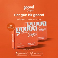 Goood Nutrition Goood Ginger Bağışıklık Destekleyici Bitkisel 48'li Pastil (Zencefil, Zerdeçal, C Vitamini)