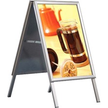 Tilki Dünyası Alüminyum Dış Mekan Kaldırım Panosu Eco Outdoor A-Board 32MM Çerçeveli Stand