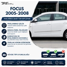 Brsplast Ford Focus Uyumlu 2005-2008 Krom Yan Kapı Çıtası 4 Parça Paslanmaz Çelik