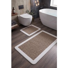 Branna Home Sisal 2 Li Paspas Takımı 60*100 cm ve 50*60 cm Leke Tutmaz