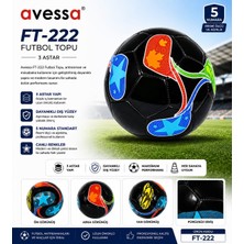 Avessa FT-222 Futbol Topu 3 Astar Siyah