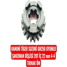 Kanuni Tiger Suzuki GN250 Uyumlu Şanzıman Dişlisi 20T Iç 22 mm 4-4 Tırnak Öm Erpilsan Elektronik