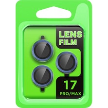 Giga Tech Apple Iphone 17 Pro Raze Metal Kamera Lens - Koyu Mavi