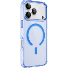 Eco Port Fa Aksesuar Newface Apple Iphone 18 Pro Max Pc Real Magsafe Kapak - Sierra Blue