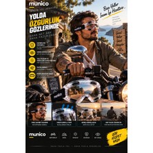 Munico 6 Adet Atv Motor Bisiklet Koruyucu Gözlük Geniş Görüş Açılı Rüzgar Toz ve Dış Etkenlere Karşı Sürüş