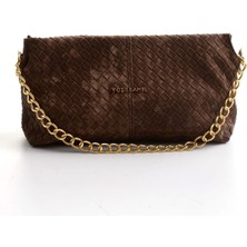 Bambi Kahve Baskı Nubuk  Kadın Portföy C06650267524