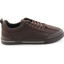 Bambi Kahve Nubuk Hakiki Deri Erkek Sneaker E01438096001