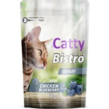 Catty Bistro Üriner Tavuklu ve Yaban Mersinli Kedi Ödül Maması 60 gr