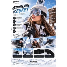 Munico 6 Adet Kayak Snowboard Dağcılık Gözlüğü Şeffaf Koruyucu Lens Ayarlanabilir Bant Konforlu Kış Spor