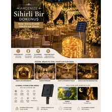 Munico 8 Adet 10 Metre Solar LED Işık Zinciri ile Düğün ve Nişanlarda Büyülü Atmosfer Organizasyon Cafe