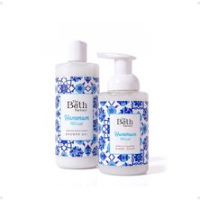 The Bath Factory Hamam Duş Jeli + Hamam Köpük Sabun 3 Parça Tüm Cilt Tipleri İçin Ferahlatıcı Etki