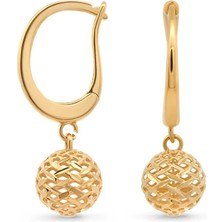 Arpaş Altın Küre Top Sallantılı Küpe
