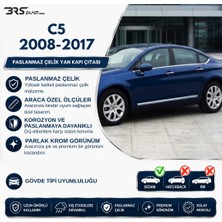 Citroen C5 2 Uyumlu 2008 ve Üzeri Krom Yan Kapı Çıtası 4 Parça Paslanmaz Çelik