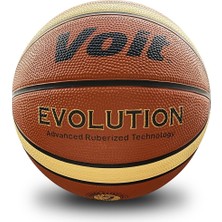 Voit Evolution Kahverengi Basketbol Topu 7 Numara Unisex Yüksek Performanslı Kauçuk Malzeme