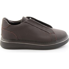 Bambi Mat Kahve Hakiki Deri Erkek Sneaker E01774101503