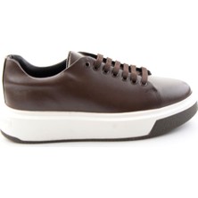 Bambi Kahve Napa Hakiki Deri Erkek Sneaker E01401021443