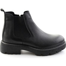 Bambi Siyah Floter Hakiki Deri Erkek Bot & Bootie E02698032640