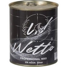 Wetto 800ML Silver Ağda Doğal Reçineden Üretilmiş Tüy Dökücü Ürün Kısa Tüyler İçin Etkili