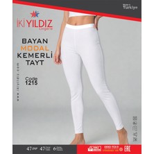 İki Yıldız Kadın Modal Kemerli Günlük Tayt 1215 3'lü Paket