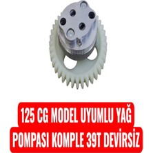 125 Cg Model Uyumlu Yağ Pompası Komple 39T Devirsiz Erpilsan Elektronik