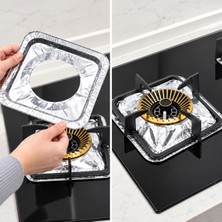10 Adet Kare Ocak Üstü Yağ Koruyucu Alüminyum Levha 23*23 cm