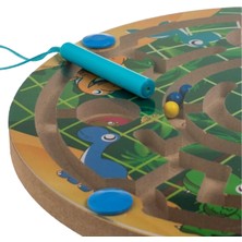 Calimera Toys Ahşap Mıknatıslı Labirent Sevimli Dinazorlar