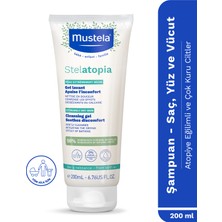 Mustela %98 Doğal İçerikli Stelatopia Çok Kuru ve Atopik Ciltler Nemlendirici Şampuan Yüz Vücut Saç 200 ml