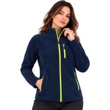 Genıus Store Kadın Polar Tam Fermuarlı Outdoor 3 Cepli Polar Ceket