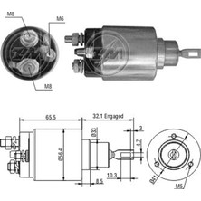 Zm 977 Marş Otomatiği 12V Bosch Tip Fiat Ducato - Peugeot Boxer - Citroen Jumper