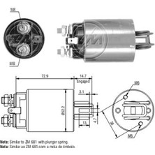Zm 582 Marş Otomatiği 12V Nissan 510 - 610 - 620 - 710 - Sunny / Renault R12 - R15 - R17 (SHI-0582)