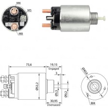 Zm 860 Marş Otomatiği 12V Marine Tip Delco Tip PG260 Seri Buick - Pontiac - Chevrolet - Oldsmobile
