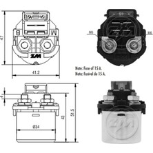 Zm 111 Marş Otomatiği 12V Honda Biz 125 Es - Cg 150 - Nxr 125 Bros Es - Nxr 150 Bros - Titan Es - Xlr 125
