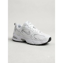 Favori Shoes Retro Unisex Koşu ve Günlük Spor Ayakkabı – Beyaz / Metalik Gümüş