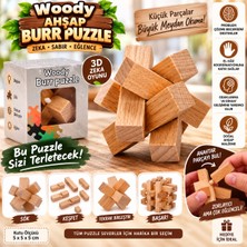 Trust Store Woody Ahşap Burr Puzzle 3D Zeka Oyunu Çentikli Ahşap Parçalı El Becerisi ve Problem Çözme