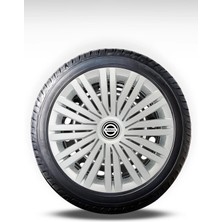 FRWY Nissan 4 Adet Jant Kapağı 15" Inç Gri ( Micra Note Almira Qashqai Juke Primera Sunny ) FW017