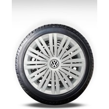 FRWY Volkswagen 4 Adet Jant Kapağı 15" Inç Gri ( Golf Jetta Polo Caddy Passat Bora ) FW017